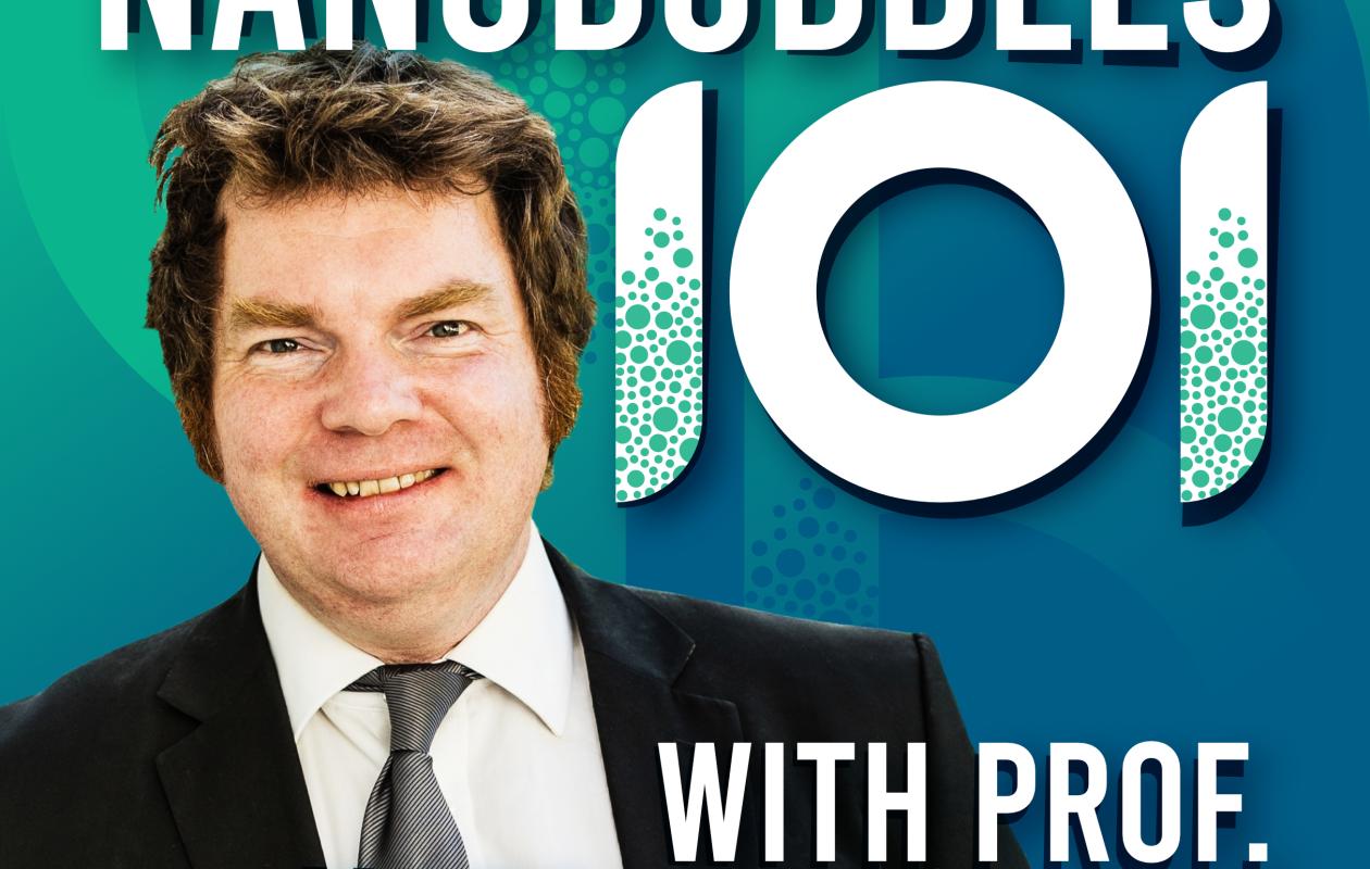The podcast cover art for Nanobubbles 101 podcast